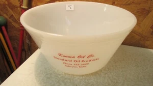 Old Federal Glass Bowl Kouma Standard Oil Schuyler, Nebraska  No. 2 - Picture 1 of 1