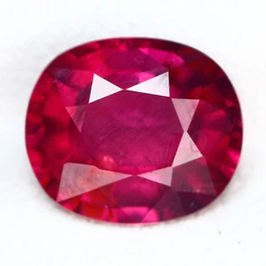 2.20 Ct Eye-opening Oval 8.2 x 7.1 MM 100% Natural Reddish Pink Rhodolite - Picture 1 of 5