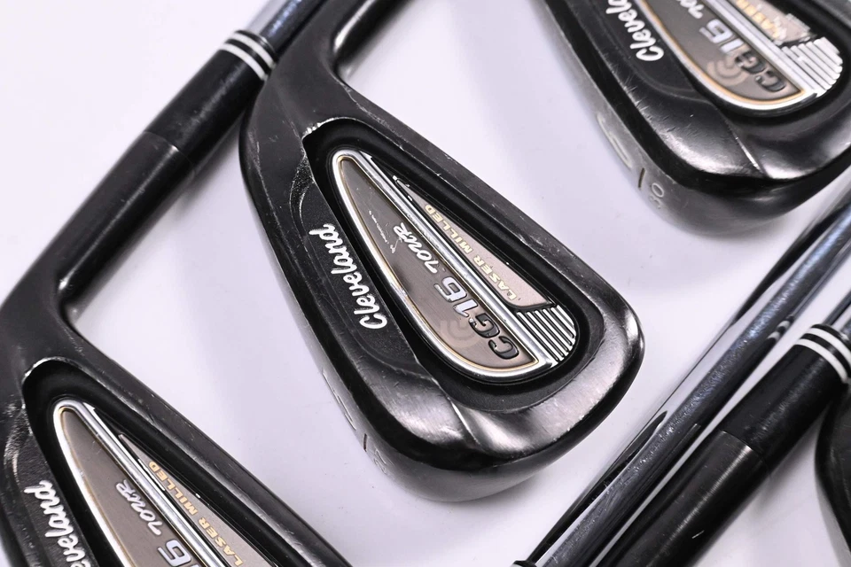 Cleveland CG16 Tour Black Pearl Irons / 4-PW / Stiff Flex Dynamic Gold S300 - Image 1 of 4