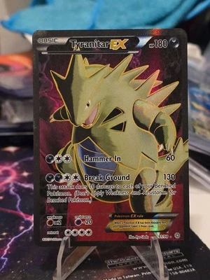Pokémon TCG Tyranitar-EX Holo Full Art Ultra Rare Card Ancient Origins 91/98 - Image 1 of 4