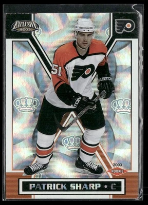 2002-03 Pacific Exclusive Patrick Sharp RC #188 Philadelphia Flyers - Image 1 of 2