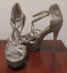 Jessica Simpson Plateau-Heels gold/silberfarben – 8,5 - Bild 1 von 6