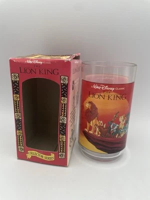 Lion King Walt Disney Collector Series Vintage 1994 Coca-Cola  Glass 3 BK - Image 1 of 4