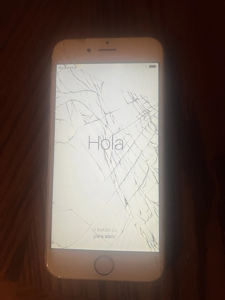 Teléfono Celular Apple iPhone 6 A1586 Funciona, Pantalla Rota - Blanco Con Caja Foto 1 de 4