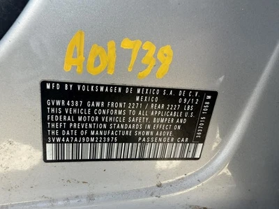 Used Front Left Door Window Regulator Front fits: 2013 Volkswagen Jetta gli Sdn Foto 1 de 2