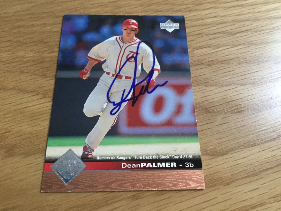 Бейсбольная карточка 1997 Upper Deck с автографом Дина Палмера. Texas Rangers # 210 - Изображение 1 из 1
