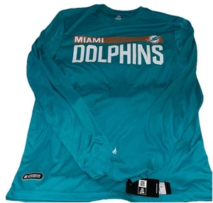 NWT New Era NFL Men's Miami Dolphins Long Sleeve Performance Tee Team Apparel L - Picture 1 of 11
