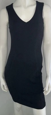 New With Tags VILA Neola Black Stretch Bodycon Dress Size 8 Fast And Free P&P - Image 1 of 4