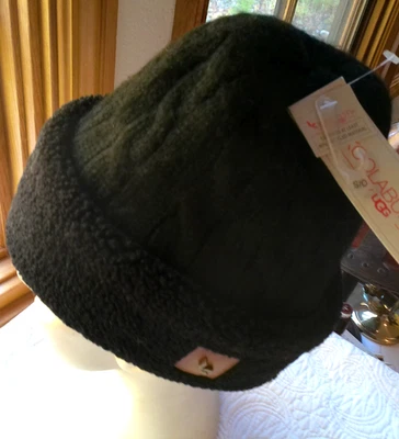SOMBRERO TOBOGÁN UGG KOOLABURRA NUEVO CON ETIQUETAS FORRO POLAR TEJIDO NEGRO OSFM SUAVE CÁLIDO Foto 1 de 4