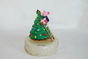 Disney Ron Lee 1998 Ferkel Winnie Puuh Weihnachtsfigur LE Statue signiert - Bild 1 von 12