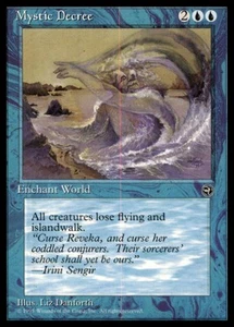 Mystic Decree Homelands Magic The Gathering MTG Rare Card RESERVED LIST - Picture 1 of 2