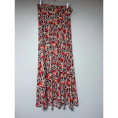 Maxi Falda Lularoe Estampado Geométrico Floral Cintura Elástica Para Mujer Talla M Foto 1 de 4