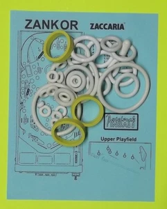 1986 Zaccaria Zankor Pinball Machine Rubber Ring Kit - Picture 1 of 1