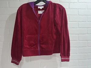 NWT! Rockets of Awesome PLUSH ZIP HOODIE $40 Size 10 Persian Red - Picture 1 of 7