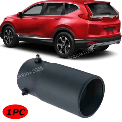 BLK Exhaust Pipe Tip Rear Tail Throat Muffler Stainless Steel For Honda CR-V CRV Foto 1 de 4