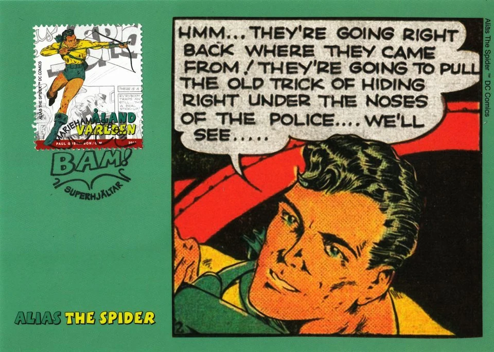 Spiderman Super Heroes Comic Spiderman Aland Finland Mint Maxi Card FDC 2011 - Image 1 of 1