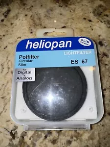 HELIOPAN Circular Polarizer Filter ES67 67mm Brass Threaded Made in Germany EUC - Picture 1 of 2