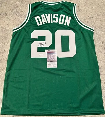 JD Davison Boston Celtics Autographed Signed Custom Style Jersey Coa-JSA - Image 1 of 3