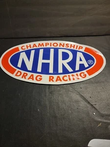 NHRA Championship Drag Racing Decal- Sticker/ Red, White & Blue 16 3/4" x 8 3/4" - Picture 1 of 10