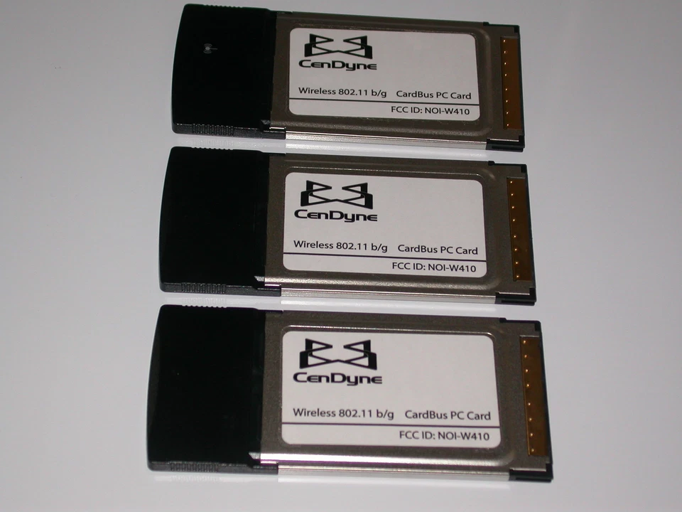 3 PACKs CenDyne 54Mbps Wireless-G Cardbus PCMCIA Adapter with Realtek Chip Set - Image 1 of 1