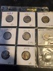 Jefferson nickel Lot 1939 To 1957D, Vintage, Mixed Grades, Lot Of 8