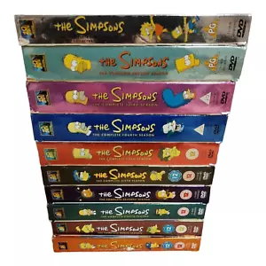 The simpsons dvd boxset bundle season series 1-10 all discs are resurfaced uk - Picture 1 of 4