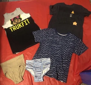 Boys size XL 16/18/20 Shirts Lot Plus New Underwear Item#1166 - Picture 1 of 21
