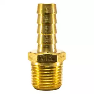 Foster 3/8" Außen NPT x 3/8" ID Schlauch Widerhaken Messing Industrie Luftverschraubungen - Bild 1 von 3