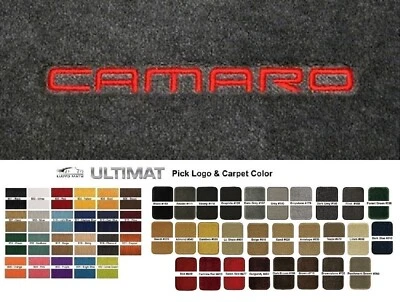 Lloyd Mats Ultimat Chevrolet Camaro Word Logo Custom 4 Pc Floor Mats (1993-2002) - Image 1 of 4