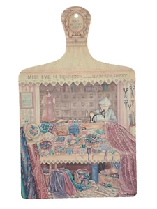 Chopping Cutting Board Haberdashery Seamstress England Ann Blockley Melamine - Picture 1 of 7