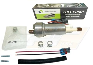GENUINE WALBRO / TI E85 RACING FUEL PUMP F90000267 450LPH IN TANK W-INSTALL KIT  - Picture 1 of 5