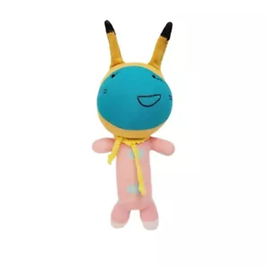 Alien Bunny Rabbit Cloth Sock Doll Plush Pink Blue Polka Dot outfit Stuffed Toy - Picture 1 of 5