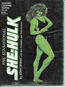 Marvel Graphic Novel #18 NM- 9.2 The Sensational She-Hulk! 2400 DPI Oct 1985 - Picture 1 of 2