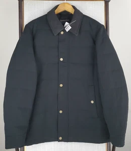 NEW $225 PENDLETON Size XL Mens Black Canvas Full Zip Insulated Jacket Cotton - Picture 1 of 23