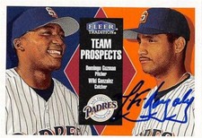 Wiki Gonzalez autographed baseball card (Padres) 2000 Fleer Tradition #30