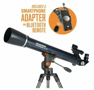 Celestron Astromaster 70AZ LT Refractor Telescope Kit with Smartphone Adapter - Picture 1 of 8