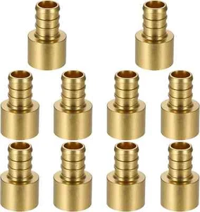 (10 Stück) Kupfer zu Pex Fittinge 1/2 Zoll, 1/2" Pex F1807 x 1/2" Innengewinde Schweiß... - Bild 1 von 1