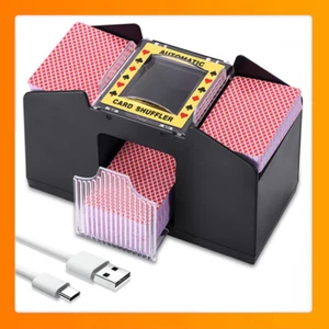 Elektrischer Kartenmischer Automatische Poker Kartenmischmaschine für 2 Decks - Bild 1 von 16
