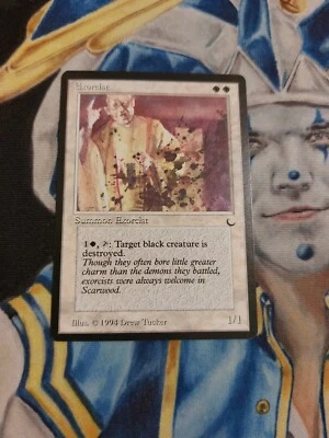 Exorcist MTG The Dark Rare White Creature Slightly Played x1 GG1 - Image 1 of 4