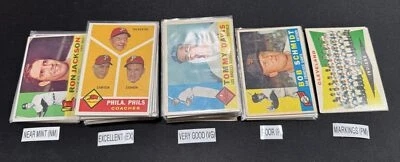 1960 Topps Baseball Cards 1-200 (P-NM) - You Pick - Complete Your Set - Image 1 of 4