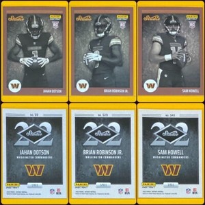 2022 Panini Instant Jahan Dotson/Brian Robinson/Sam Howell STUDIO ROOKIES 1/911