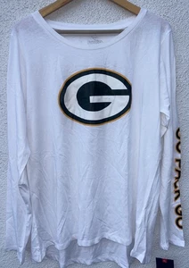 Camiseta para mujer Fanatics Green Bay Packers Logo manga larga 2X nueva con etiquetas precio de venta sugerido por el fabricante $50 - Imagen 1 de 6