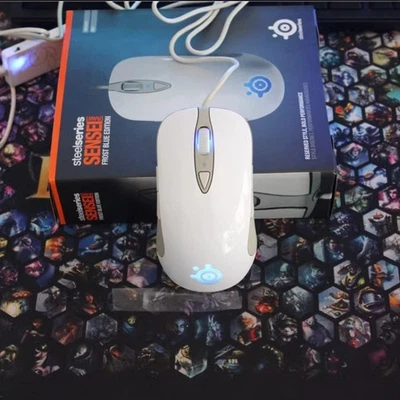 Steelseries Frost Blue Raw Wild Orange Gaming Mouse - Image 1 of 4
