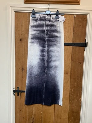 Denim Look Soft Skirt Size 10 - Image 1 of 4