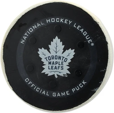 Toronto Maple Leafs Game-Used Puck vs. Winnipeg Jets on March 31, 2022 - Image 1 of 2
