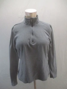 Rei Größe M Damen grau Fleece 1/2 Reißverschluss Kragen Langarm Outdoor Pullover 965 - Bild 1 von 9