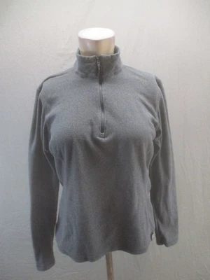 Rei Talla M Mujer Gris Vellón 1/2 Cremallera Cuello Manga Larga Exterior Pull Over 965 Foto 1 de 4