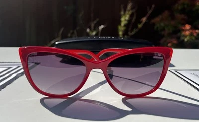 Gafas de sol para mujer Lulu Guinness - rojas - grises degradadas - L206 Foto 1 de 4