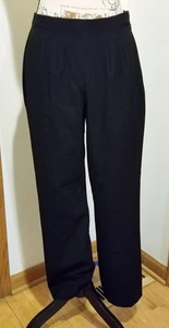 Worthington Black Stretch Straight Leg Zip Pants Petite 10 Career Office Formal - Picture 1 of 9