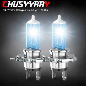2 x H4 9003 P43t High & Low beam Headlight Bulb 12V 60/55W Bulbs-150% More Light - Picture 1 of 11